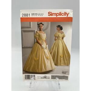 Simplicity 2881 The Museum Curator Costume Dress Size KK 8 10 12 14 UNCUT